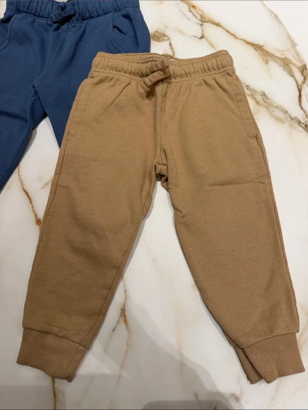 Carter's Cozy Jogger Set - Blue & Tan 2T